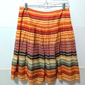 Harold's Colorful Cotton Striped Skirt